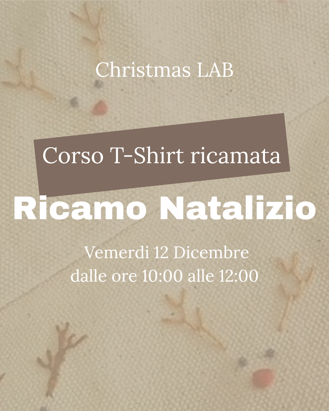 CORSO RICAMO T-SHIRT- Christmas LAB