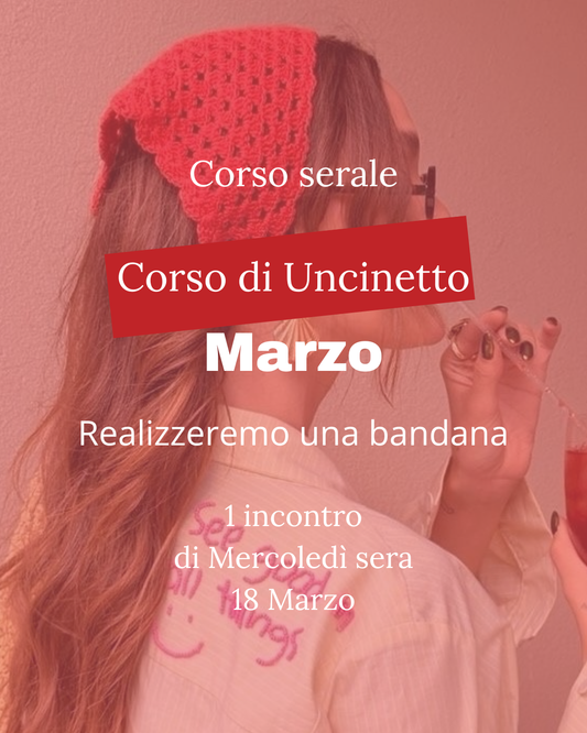 CORSO DI UNCINETTO - bandana - MaresanaLab
