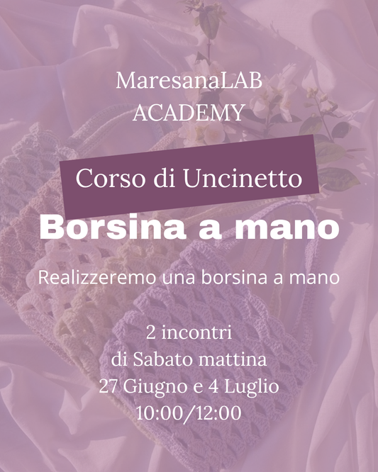 CORSO DI UNCINETTO liv1, 2 INCONTRI - GIUGNO/LUGLIO