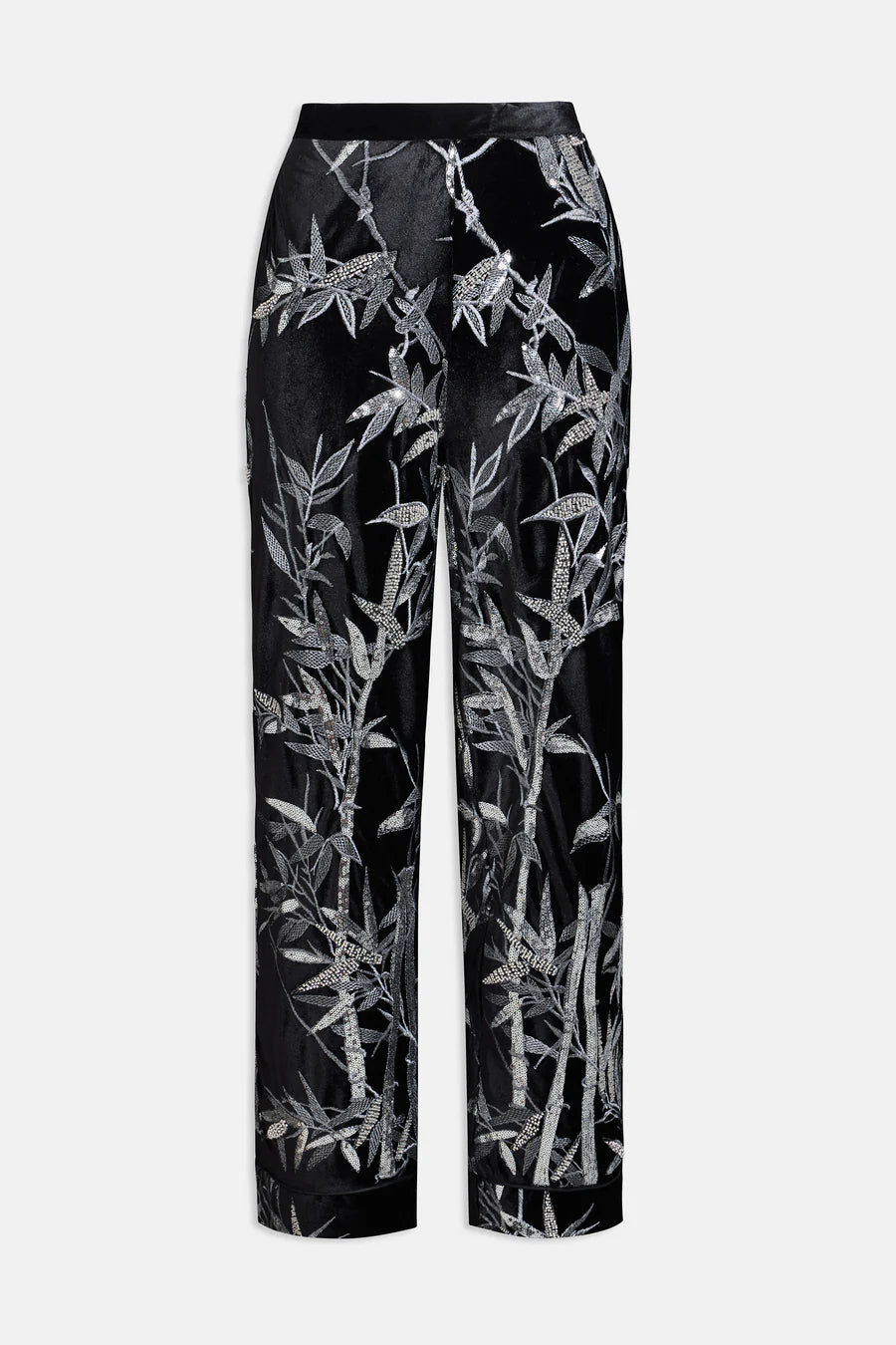 Pantalone pigiama in velluto ricamato - MaresanaLab