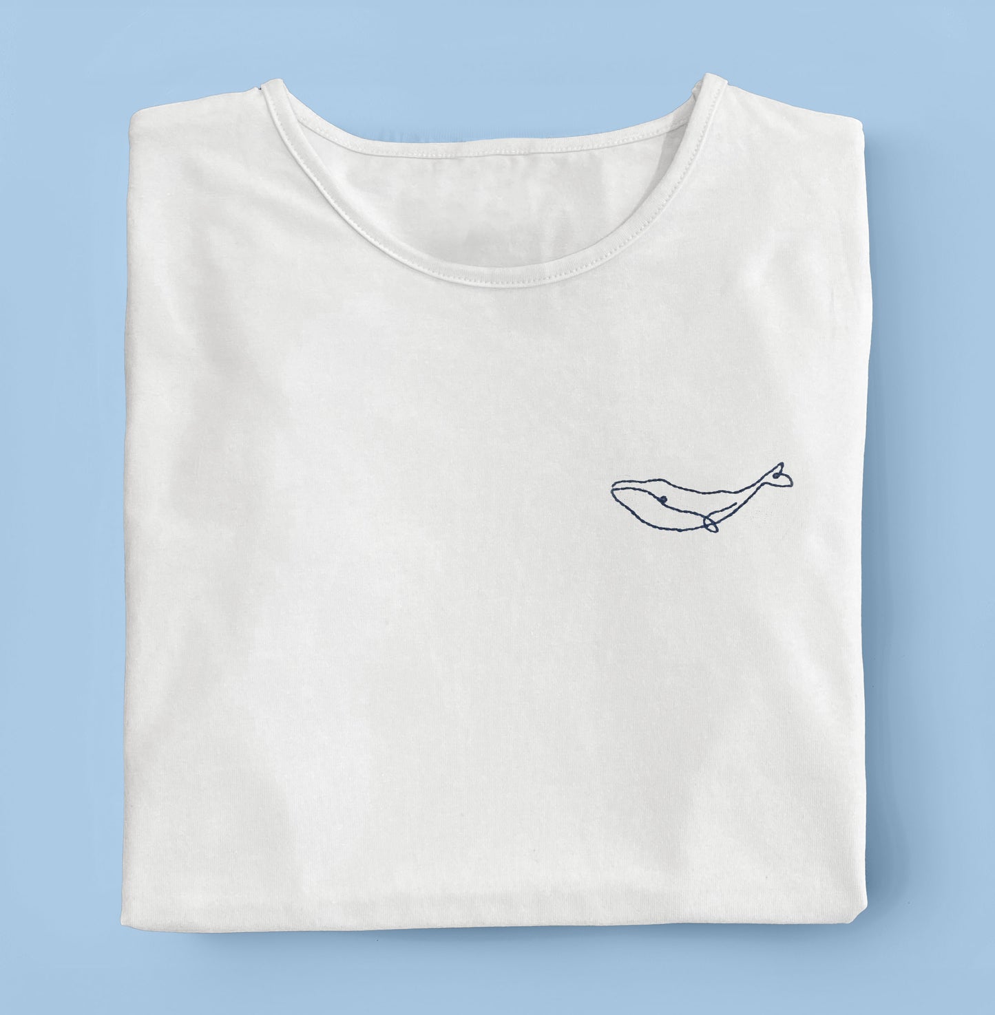 T-SHIRT RICAMATA WHALE - MaresanaLab