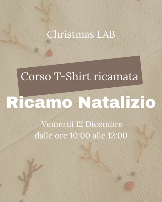CORSO RICAMO T-SHIRT- Christmas LAB