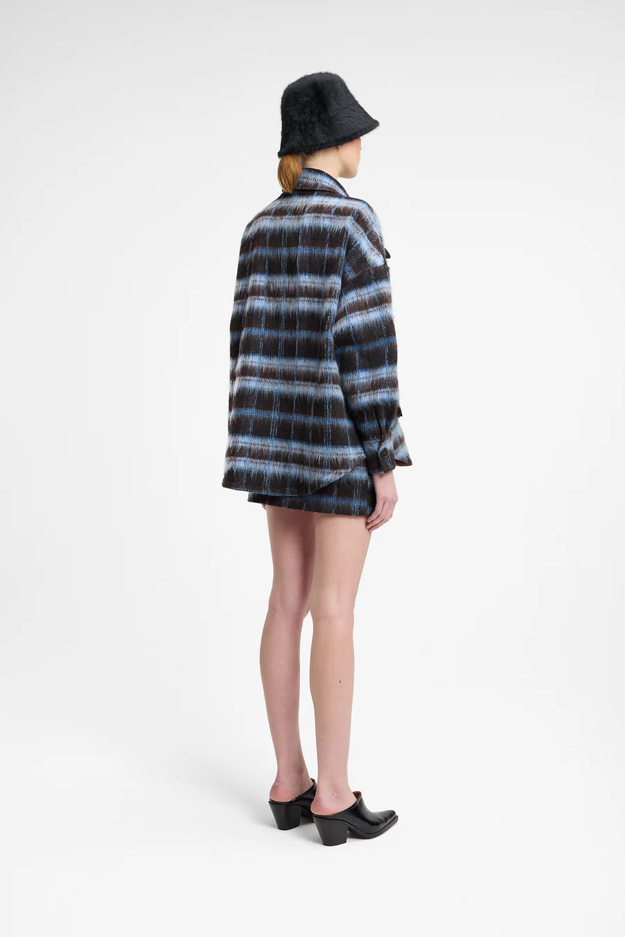 Giacca worker in panno check - MaresanaLab