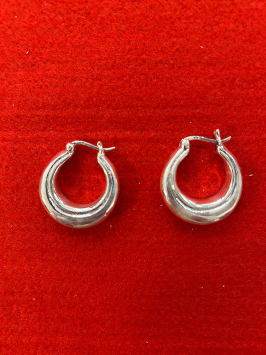 ORECCHINI CERCHI BOMBATI