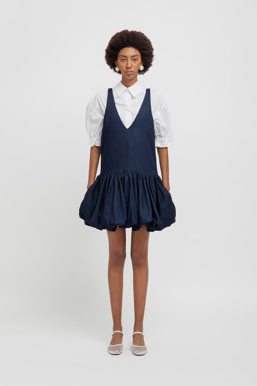 MINI ABITO NUVOLA IN CHAMBRAY - MaresanaLab