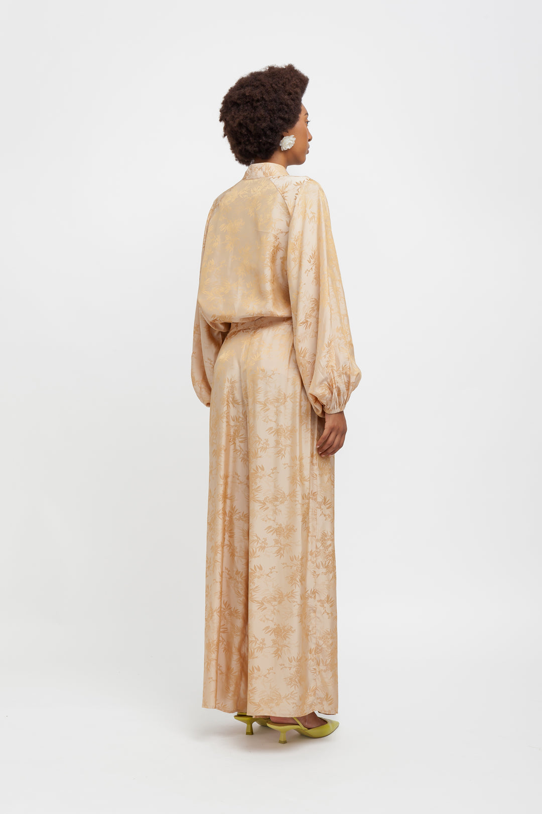 BLUSA IN SATIN DAMASCATO - MaresanaLab
