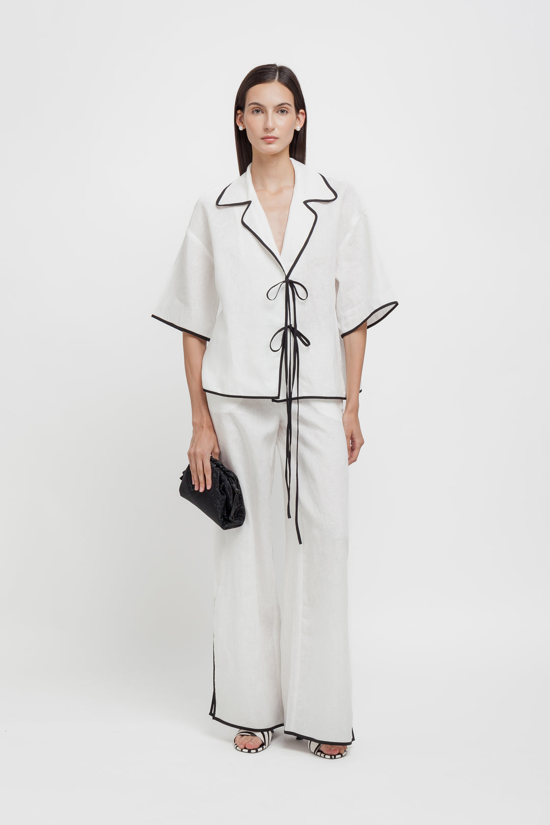 CAMICIA PIGIAMA IN LINO