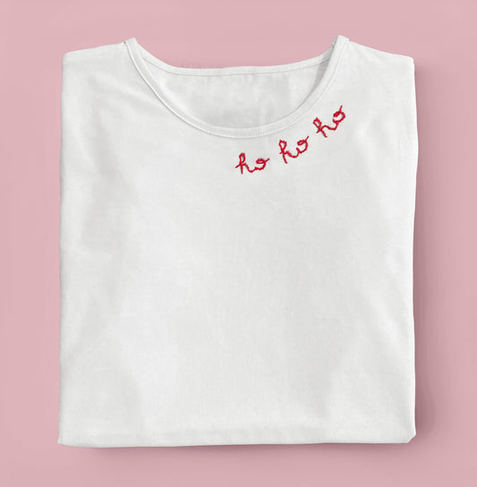 T-SHIRT RICAMATA HOHOHO